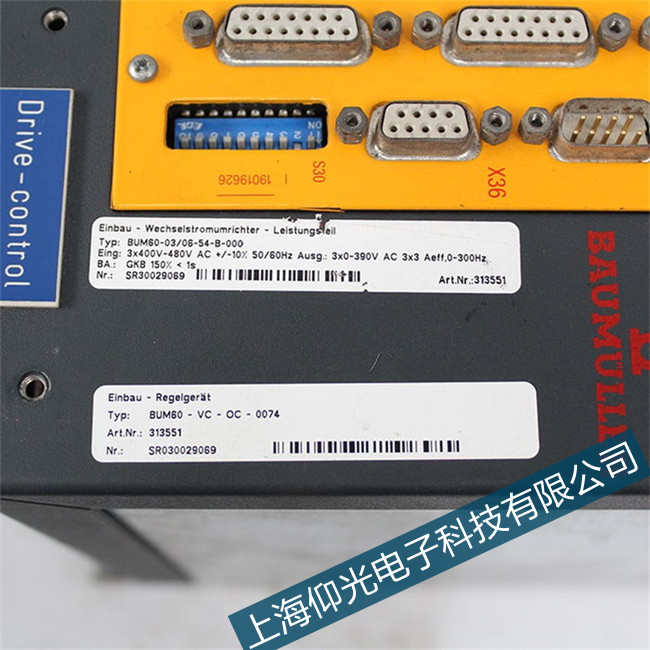 BAUMULIER鮑米勒伺服bum26驅(qū)動器顯示125代碼維修